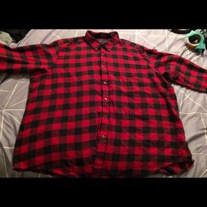 Mens plaid John Ashford button down 3x long sleeve